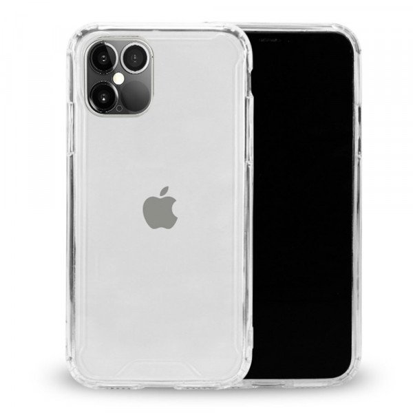Wholesale Clear Armor Hybrid Transparent Case for iPhone 12 Pro Max 6.7 (Clear)